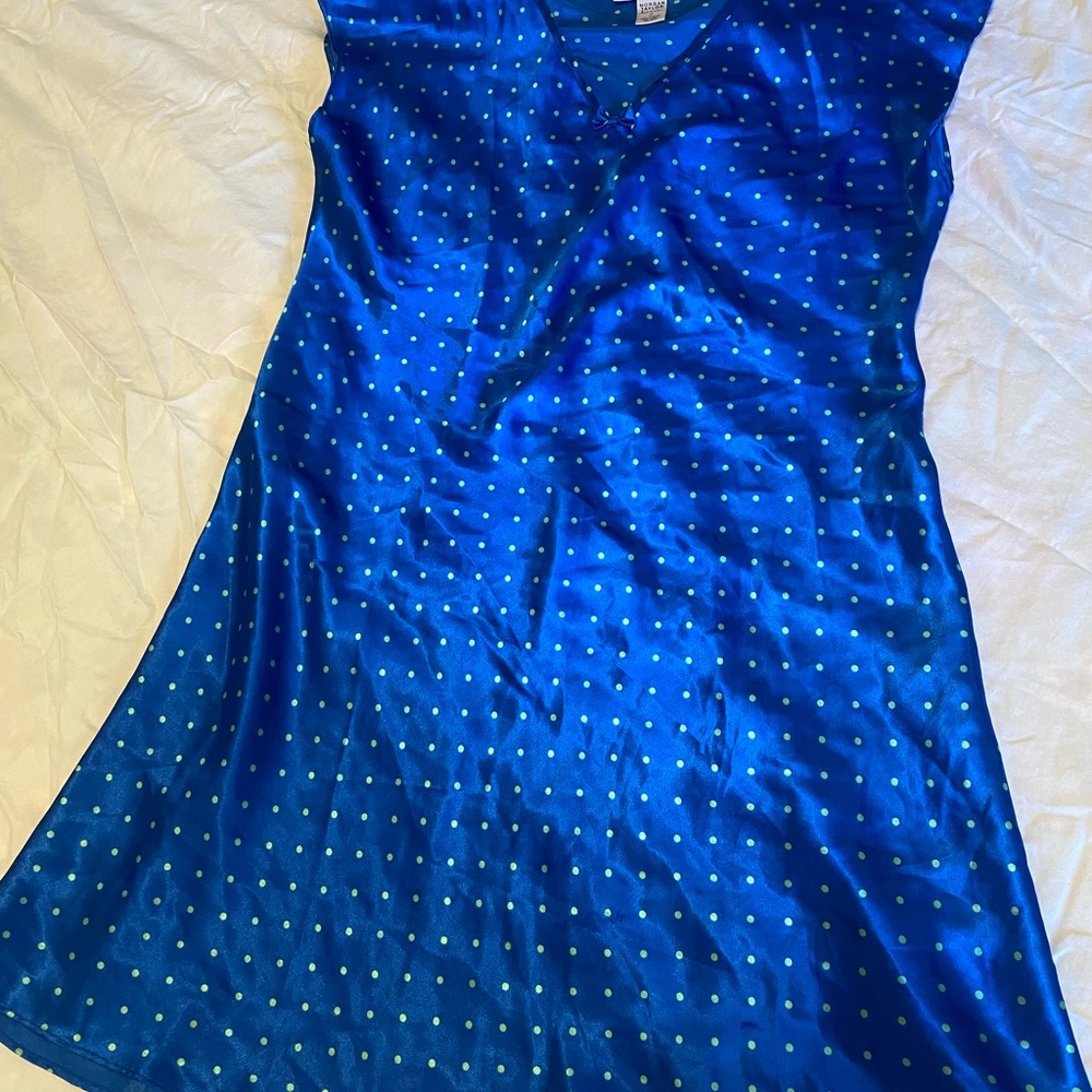 Morgan Taylor Blue and Green Polka Dot Intimates